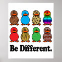 Be Different Ducks print