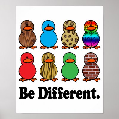 Be Different Ducks Posters by doonidesignsanimals