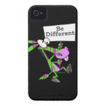 be different funky zebra pattern donkey iPhone 4 case