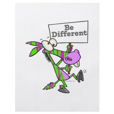 be different funky zebra pattern donkey flyers by tooni_dooni