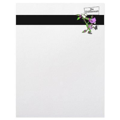 be different funky zebra pattern donkey personalized letterhead by tooni_dooni