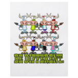 BE DIFFERENT funny funky cows Flyer