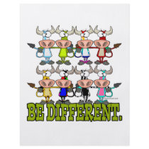 BE DIFFERENT funny funky cows Flyer