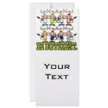 BE DIFFERENT funny funky cows Rack Card