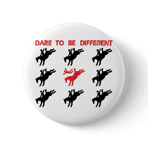 Be Different - Funny Horse Saying buttons