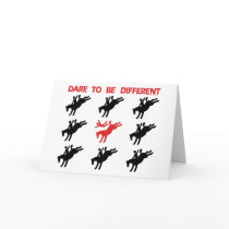Be Different - Funny Horse Saying cards