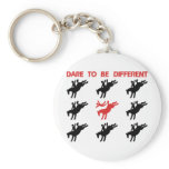 Be Different - Funny Horse Saying Key Chain