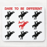 Be Different - Funny Horse Saying Mouse Pad