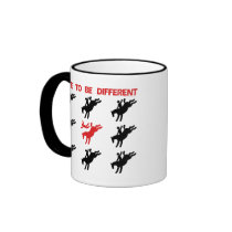 Be Different - Funny Horse Saying mugs