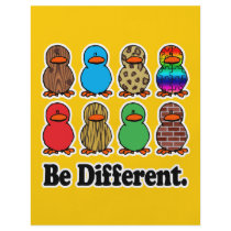 be different funny pattern ducky ducks flyer