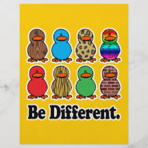 be different funny pattern ducky ducks flyer