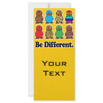 be different funny pattern ducky ducks custom rack cards