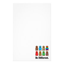 be different funny pattern ducky ducks stationery paper
