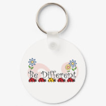 Be Different Ladybugs with Flowers Keychain by lovescolor Be Different Ladybugs with Flowers Keychain