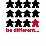 be different Meeples t-shirts