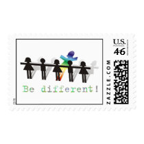 Be different! stamp