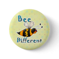 Be Different Spotted Bumble Bee buttons