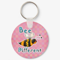Be Different Spotted Bumble Bee keychains