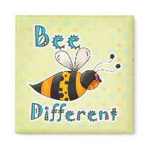 Be Different Spotted Bumble Bee magnets