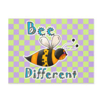 Be Different Spotted Bumble Bee Postcard