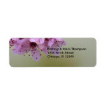 Be Drawn By What You Love Cherry Blossom Return Address Label