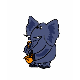 BE- Elephant Playing the Saxophone Shirt