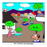 Be Fruitful & Multiply Funny Poster posters