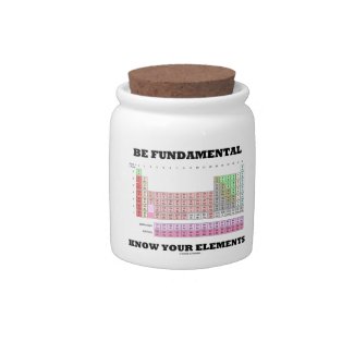 Be Fundamental Know Your Elements (Periodic Table) Candy Dishes