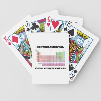 Be Fundamental Know Your Elements (Periodic Table) Playing Cards