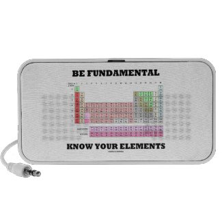 Be Fundamental Know Your Elements (Periodic Table) Travelling Speakers