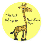 BE- Funny Giraffe Book Stickers