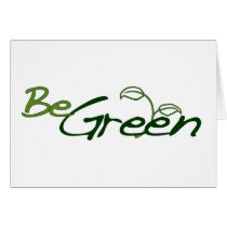 Be Green cards by worldsfair Be Green cards