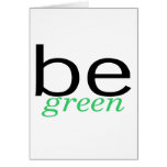 Be Green Card
