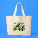 Be Green on Halloween Bag by Paintedlynx Be Green on Halloween Bag
