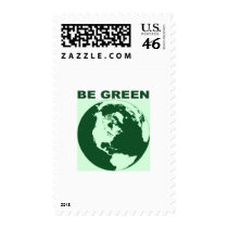 Be Green postage by bartstshirts Be Green postage