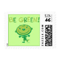 Be green! Postage Stamp by SBeise Be green! Postage Stamp