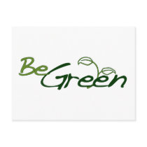 Be Green postcards by worldsfair Be Green postcards