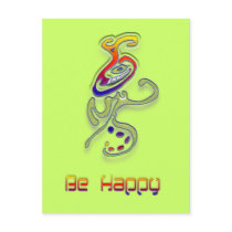 Be Happy Alien, Abstract postcards