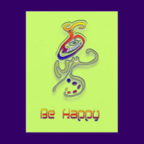 Be Happy Alien, Abstract postcards