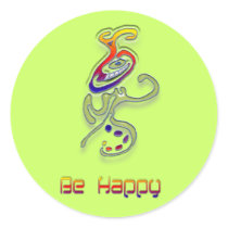 Be Happy Alien, Abstract stickers