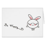 Be Happy Bunny Cards