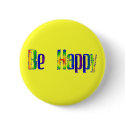 Be Happy buttons by DonnaGrayson Be Happy buttons