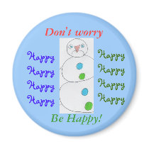 be happy magnets by KatAnnette be happy magnets