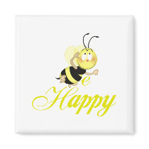 Be Happy magnets