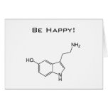 Be Happy! Serotonin Greeting Card