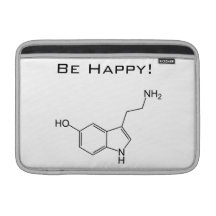 Be Happy! Serotonin MacBook Air Sleeves