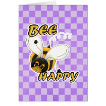 Be Happy Smiling Bee cards