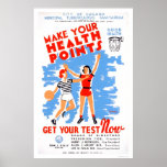 Be Healthy Tuberculosis 1939 WPA Posters
