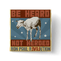 'Be Heard' Ron Paul Button