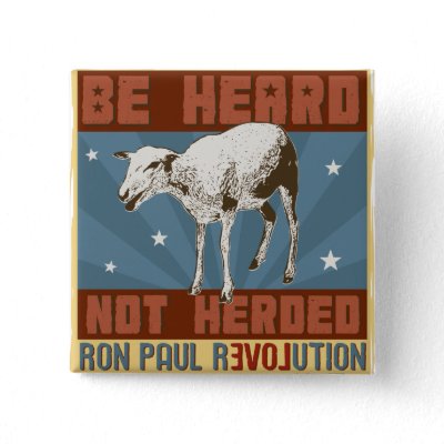 'Be Heard' Ron Paul Button